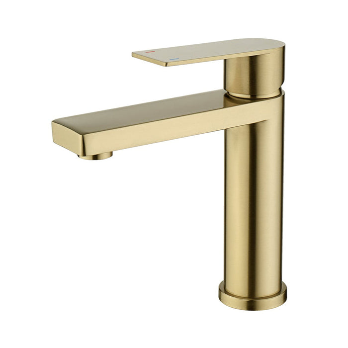 74011SG Brushed Gold Short Basin Mixer