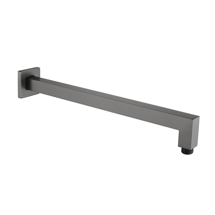 Gun Metal Square 400mm Shower Arm