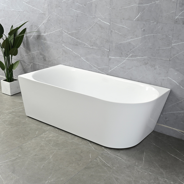 Ava 1700mm Corner (Left) Gloss White Bathtub BRC-1700L