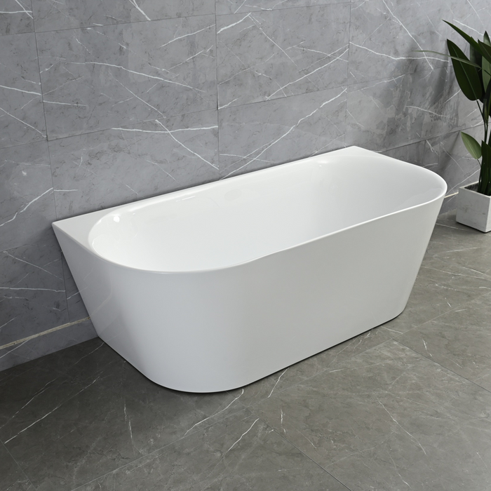 Ava 1500mm Back To Wall Gloss White Bathtub BRM-1500