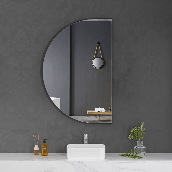 Black Framed Arched 1200x800 Mirror FMR4-12080-B