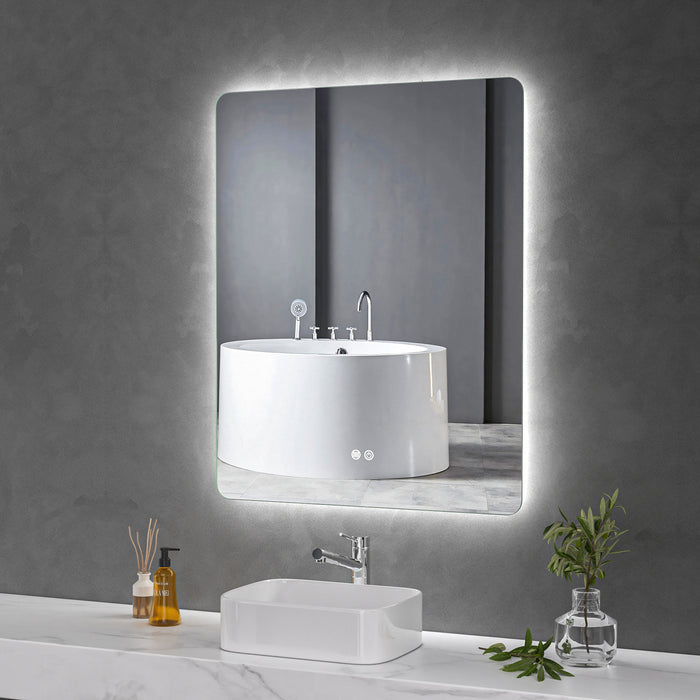 LED Mirror 800x1000 Rectangular Frameless Touch Backlit LED Mirror MR1-80100