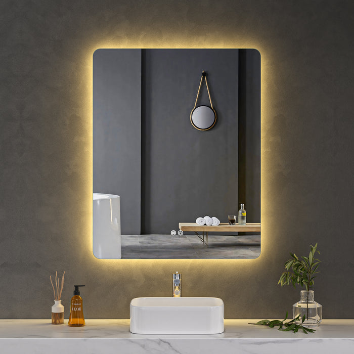 LED Mirror 800x1000 Rectangular Frameless Touch Backlit LED Mirror MR1-80100