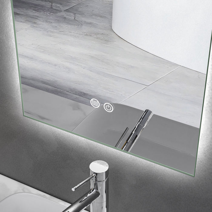 LED Mirror 450x900 Arched Frameless Touch Backlit LED Mirror MR3-4590