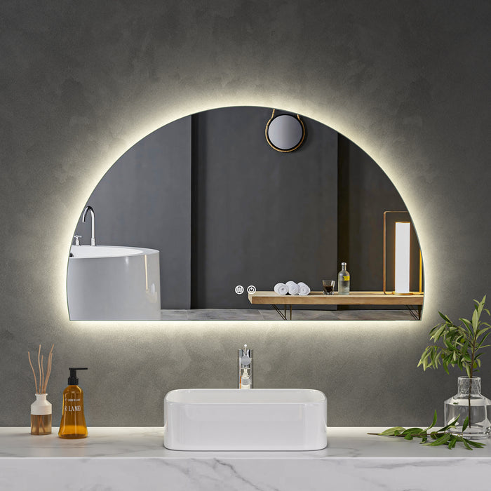 LED Mirror 1000x600 Arched Frameless Touch Backlit LED Mirror MR4-10060