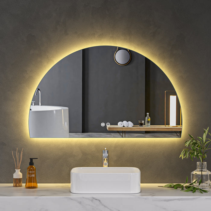 LED Mirror 1000x600 Arched Frameless Touch Backlit LED Mirror MR4-10060