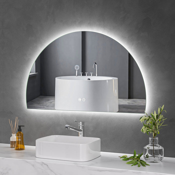 LED Mirror 1000x600 Arched Frameless Touch Backlit LED Mirror MR4-10060