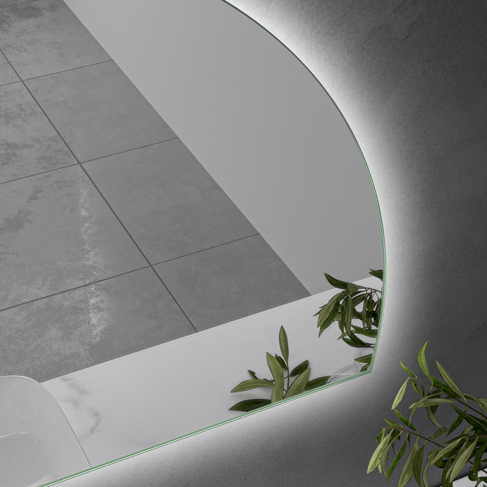 LED Mirror 1000x600 Arched Frameless Touch Backlit LED Mirror MR4-10060