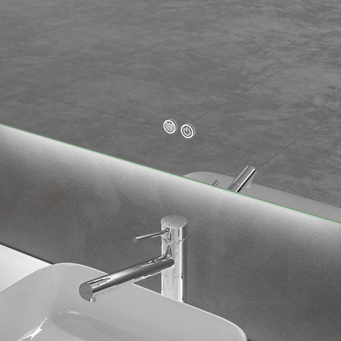 LED Mirror 1000x800 Arched Frameless Touch Backlit LED Mirror MR4-A-10080