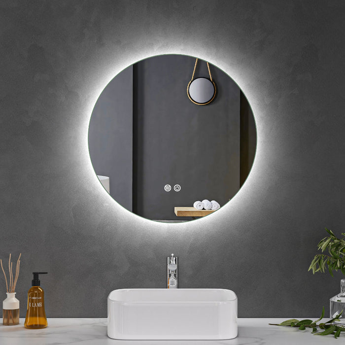 LED Mirror 600mm Round Frameless Touch Backlit LED Mirror MR7-60