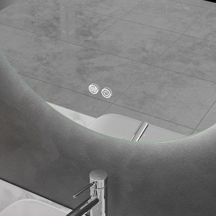 LED Mirror 700mm Round Frameless Touch Backlit LED Mirror MR7-70