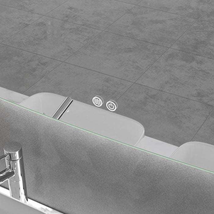 LED Mirror 1500x900 Pebble Frameless Touch Backlit LED Mirror MR8-15090L