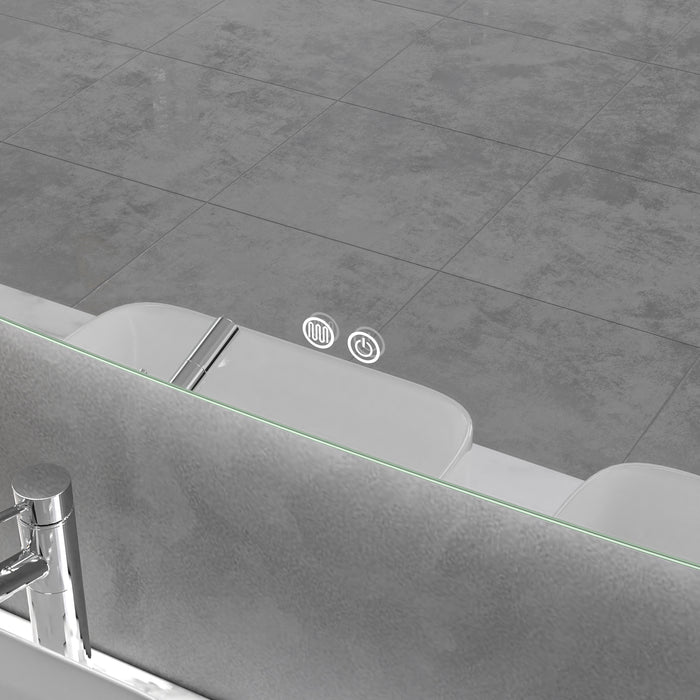 LED Mirror 1500x900 Pebble Frameless Touch Backlit LED Mirror MR8-15090R