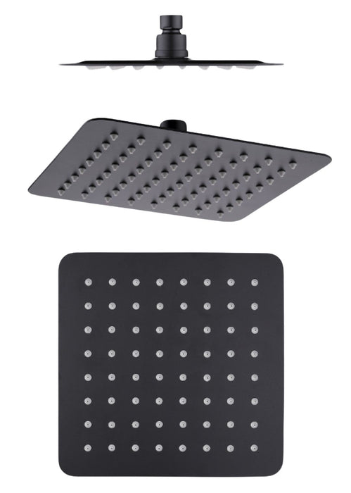 200mm (8 inch) Black Square Shower Head