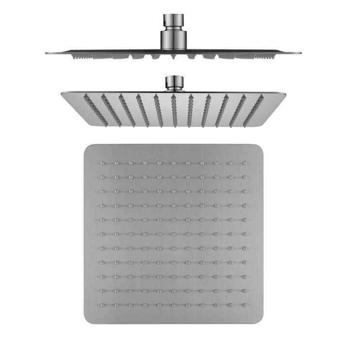 250mm (10 inch) Brushed Nickel Square Shower Head