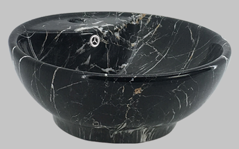 MBG19 Gloss Black Marble Basin