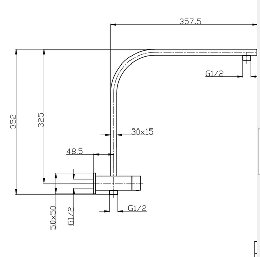 100209A-C-10" Twin Chrome Shower Column