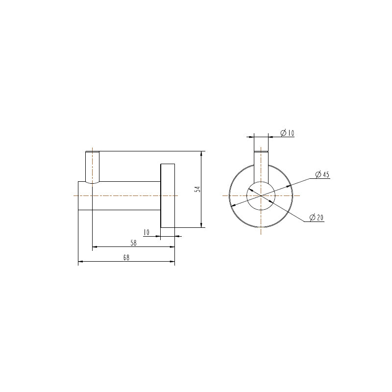13101BN Brushed Nickel Robe Hook