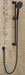 200208-B-R Black Shower On Rail Set