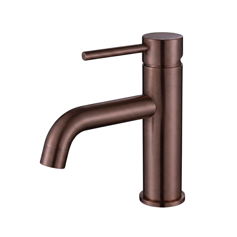 50411AB Aged Bronze Short Basin Mixer