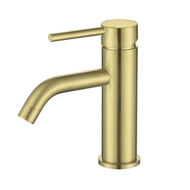 50411SG Brushed Gold Short Basin Mixer