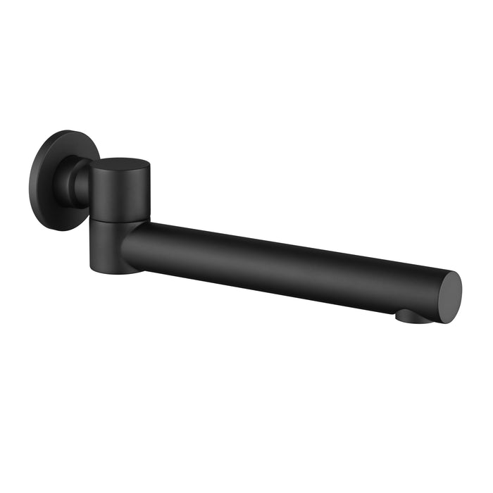 5043B Black SWIVEL Wall Basin/Bath Spout