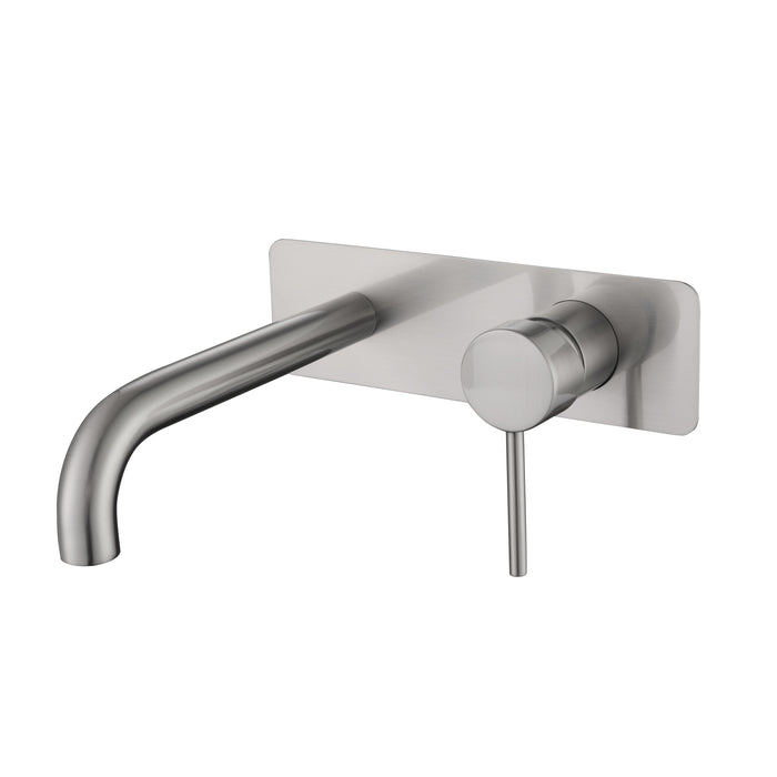 50451-2BN Brushed Nickel Wall Basin/Bath Mixer with Spout