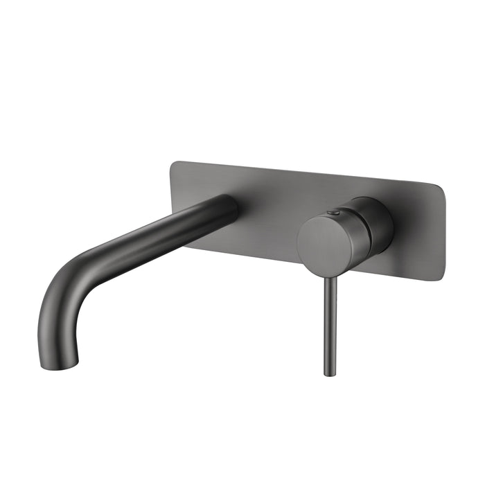 50451-2GM Gun Metal Wall Basin/Bath Mixer with Spout