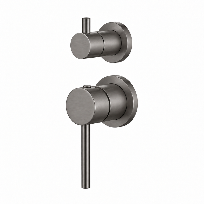50452-2GM Pino Brushed Gun Metal Shower Mixer with Diverter