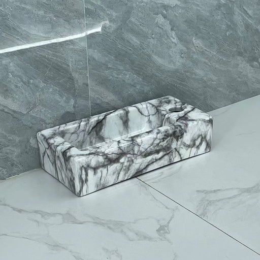 MAG25R Gloss White Marble Basin