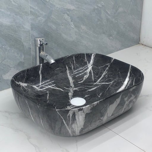 MBG18 Gloss Black Marble Basin