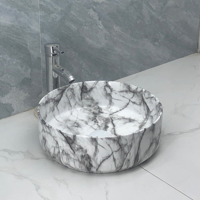 MAG41 Gloss White Marble Basin