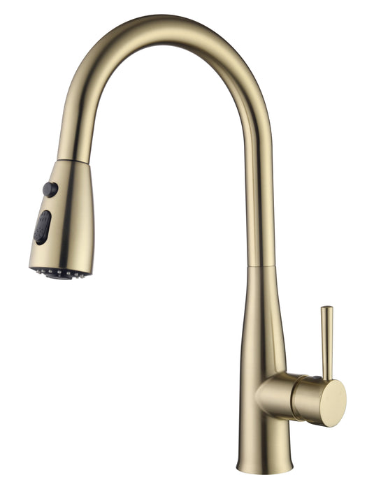 57305SG Brushed Gold Pull-Out Kitchen/Laundry Sink Mixer