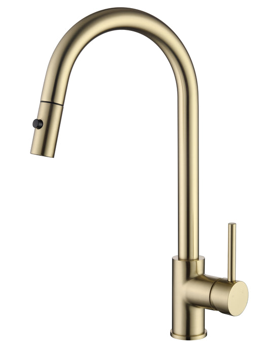 59505SG Brushed Gold Pull-Out Kitchen/Laundry Sink Mixer