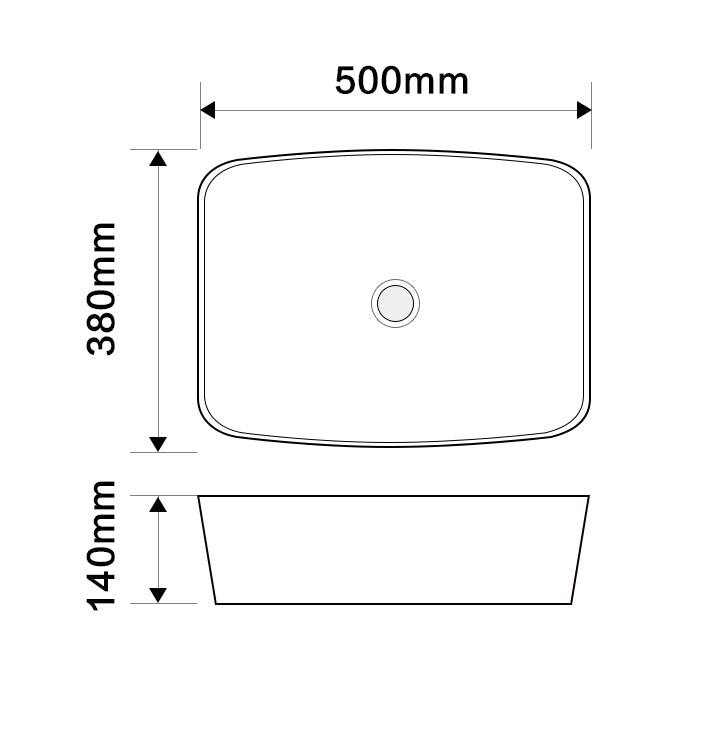 WG59 Gloss White Basin
