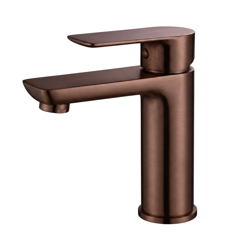 73011AB Aged Bronze Short Basin Mixer