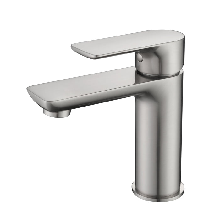 73011BN Brushed Nickel Short Basin Mixer