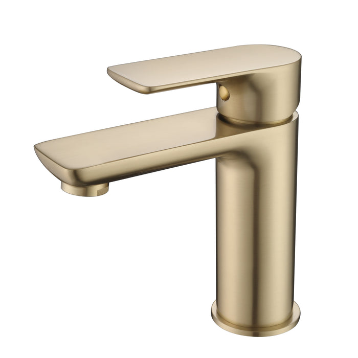 73011SG Brushed Gold Short Basin Mixer