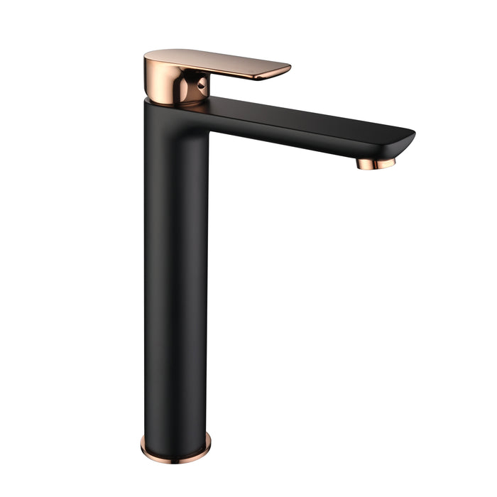 73031B/RG Black/Rose Gold Tall Basin Mixer