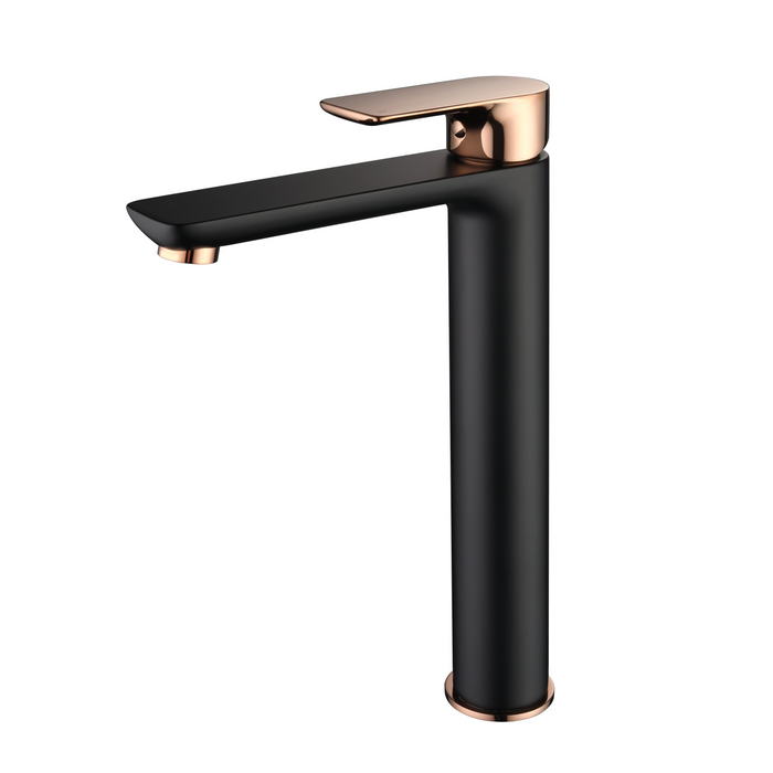 73031B/RG Black/Rose Gold Tall Basin Mixer