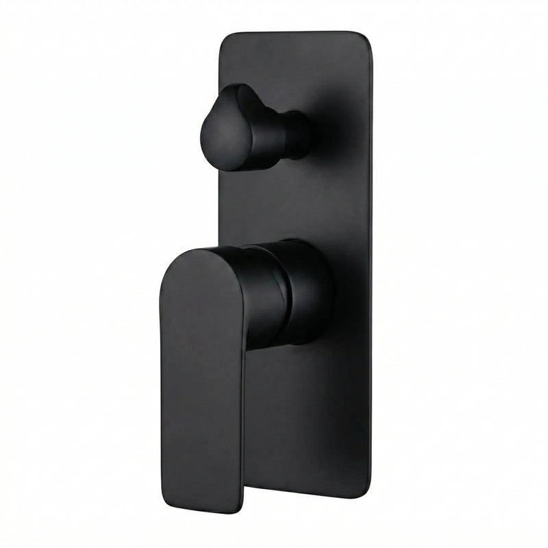 73052B Black Shower Mixer with Divertor