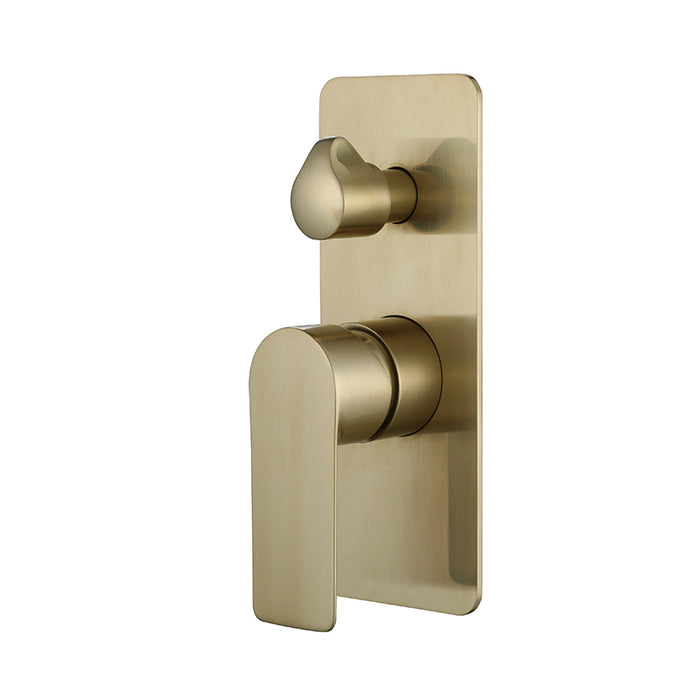 73052SG Brushed Gold Shower Mixer with Divertor