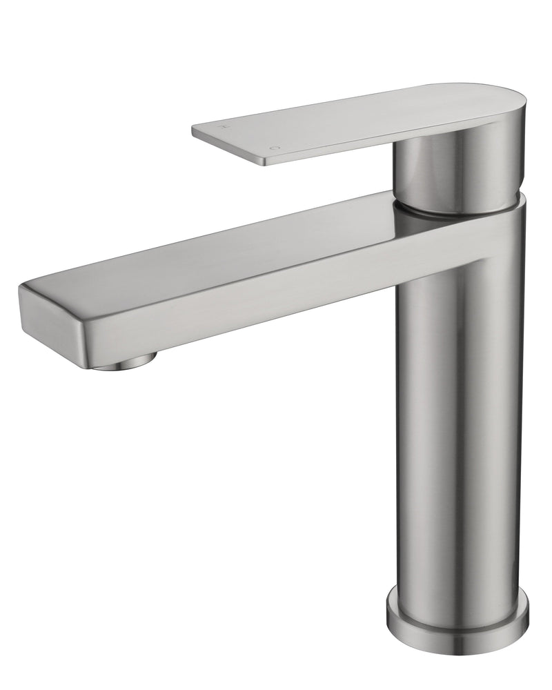 74011BN Brushed Nickel Short Basin Mixer