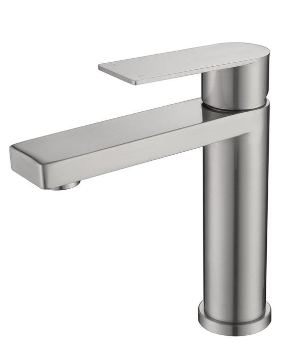 74011BN Brushed Nickel Short Basin Mixer