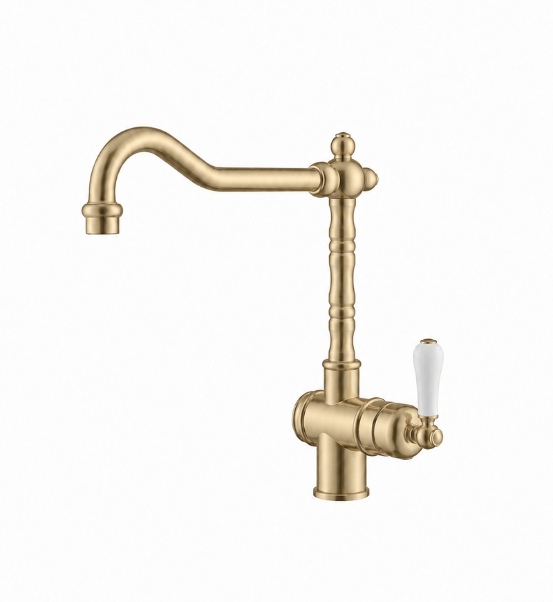 Brushed Gold Classico Heritage Kitchen/Laundry Sink Mixer