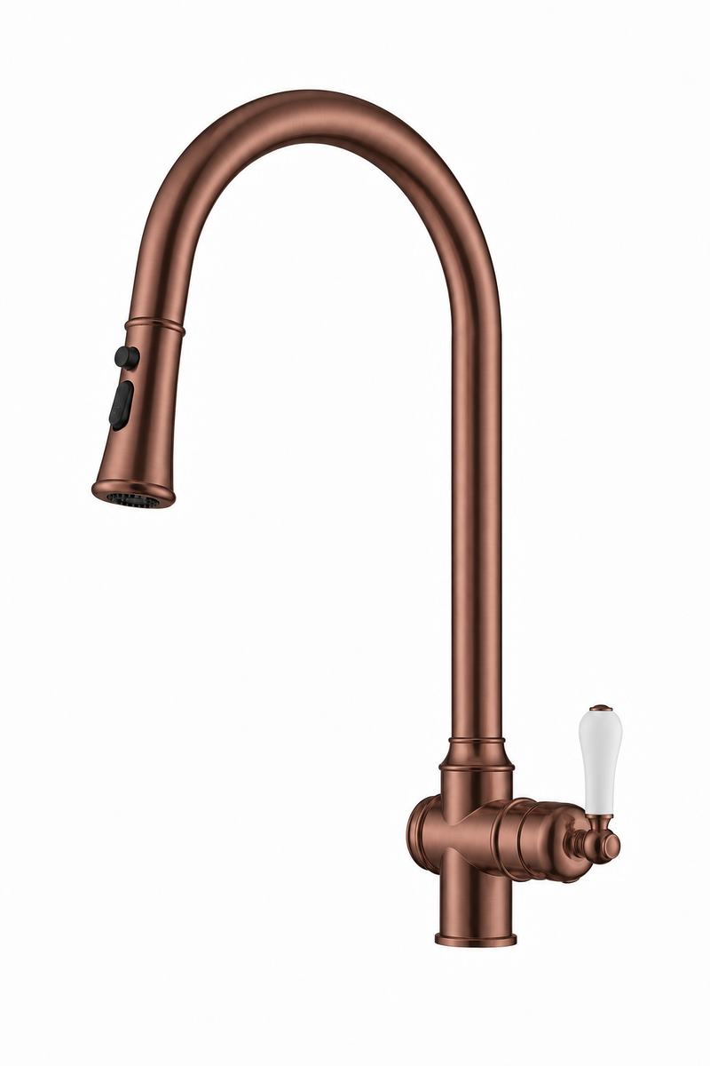 Aged Bronze Classico Heritage Pull-Out Kitchen/Laundry Sink Mixer