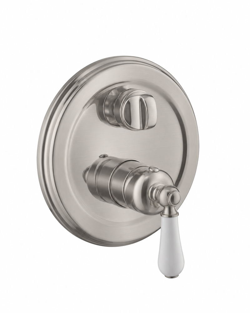 Brushed Nickel Classico Heritage Shower Mixer with Diverter