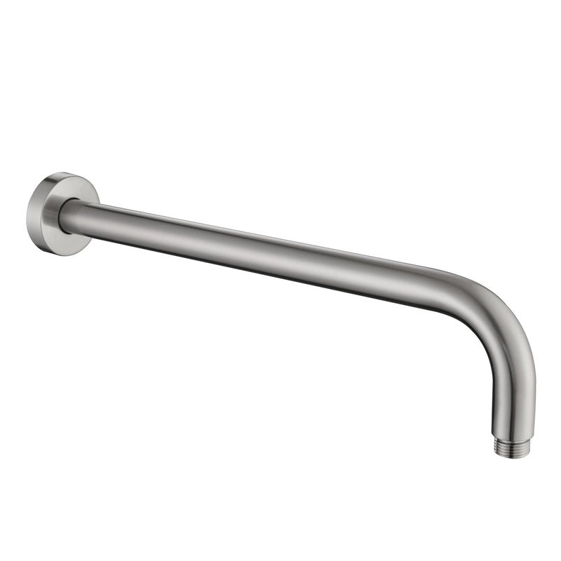 Brushed Nickel Round 400mm Shower Arm