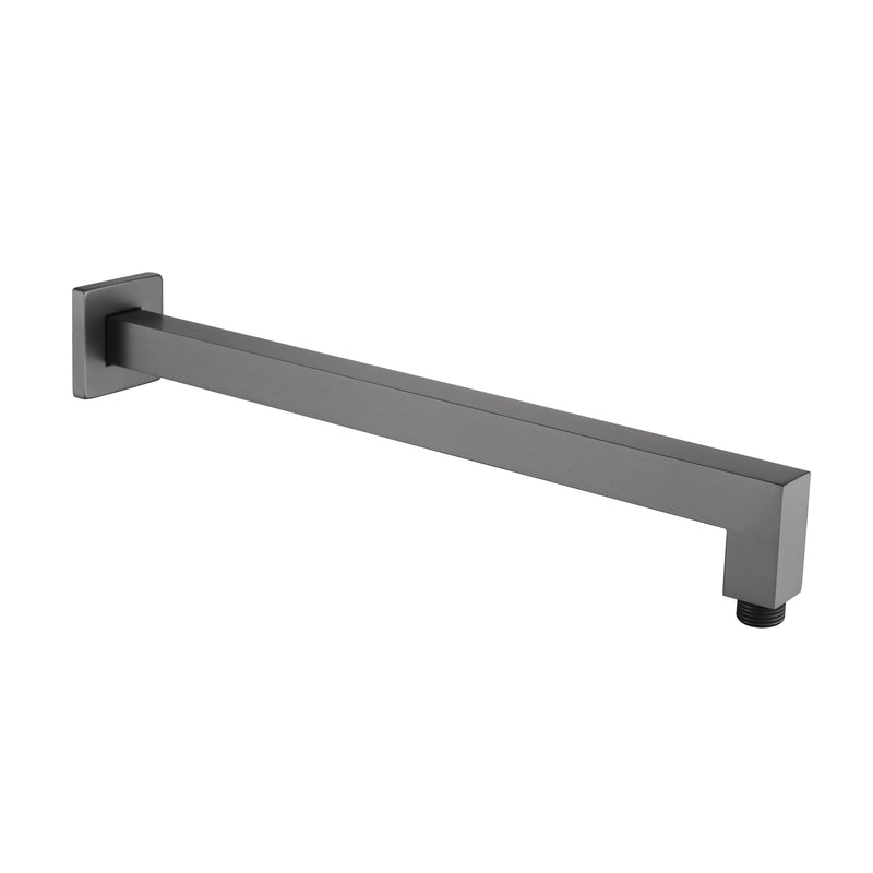 Gun Metal Square 400mm Shower Arm