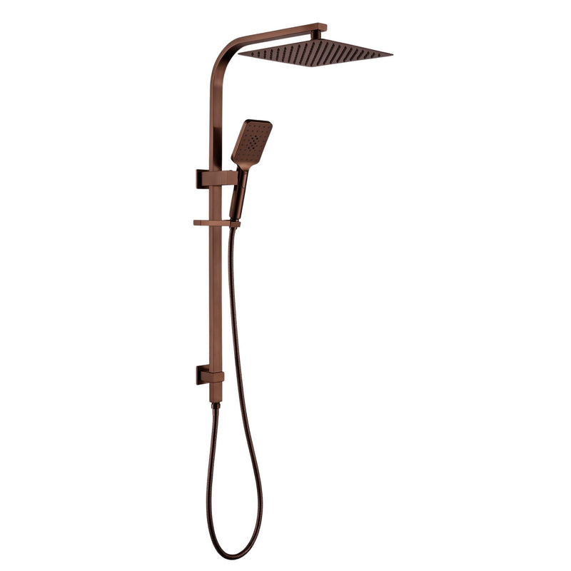 8557AB Aged Bronze Square Shower Station